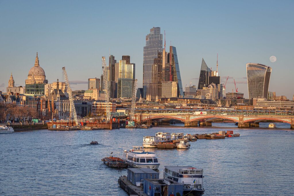 Directory - view across the Thames of the City