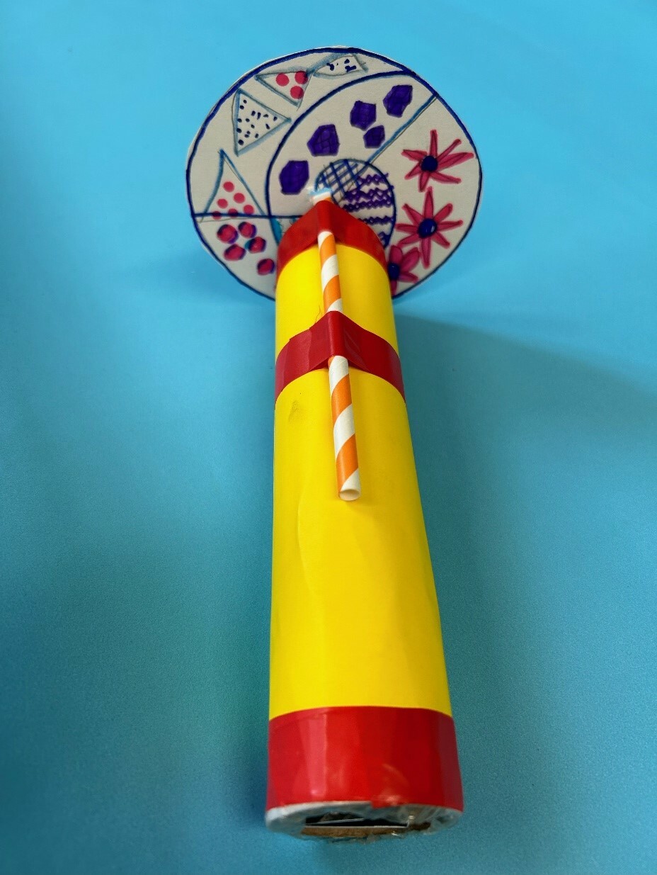 Hand crafted kaleidoscope toy